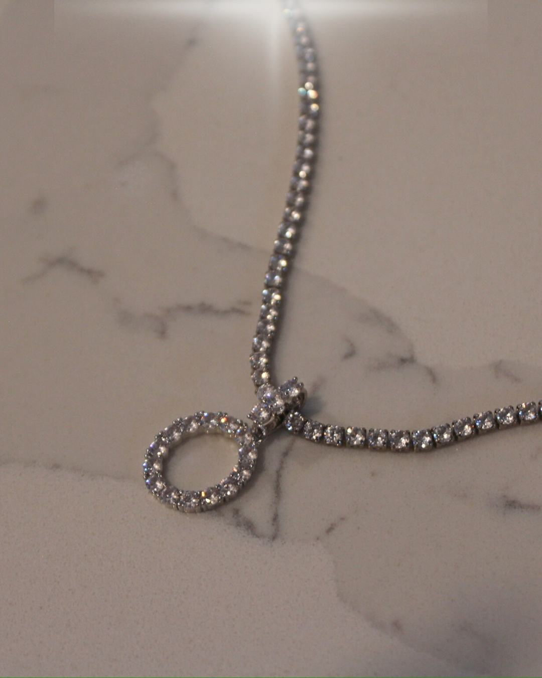 Rhinestone Initial charms