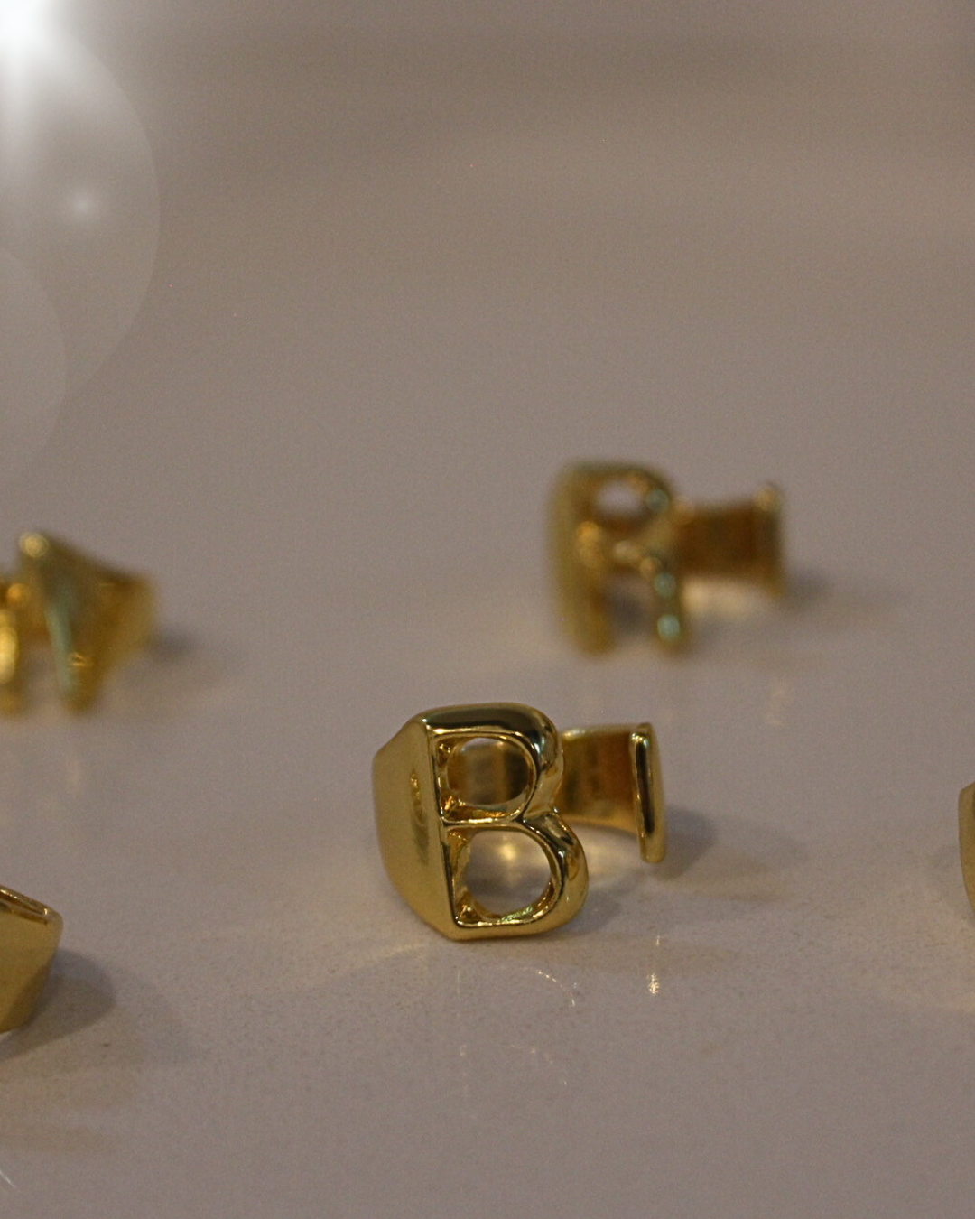 18K Gold Adjustable Rings