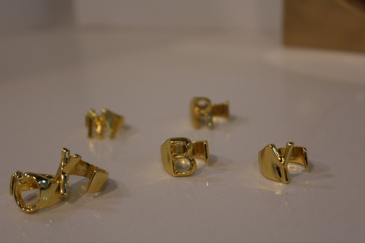 18K Gold Adjustable Rings