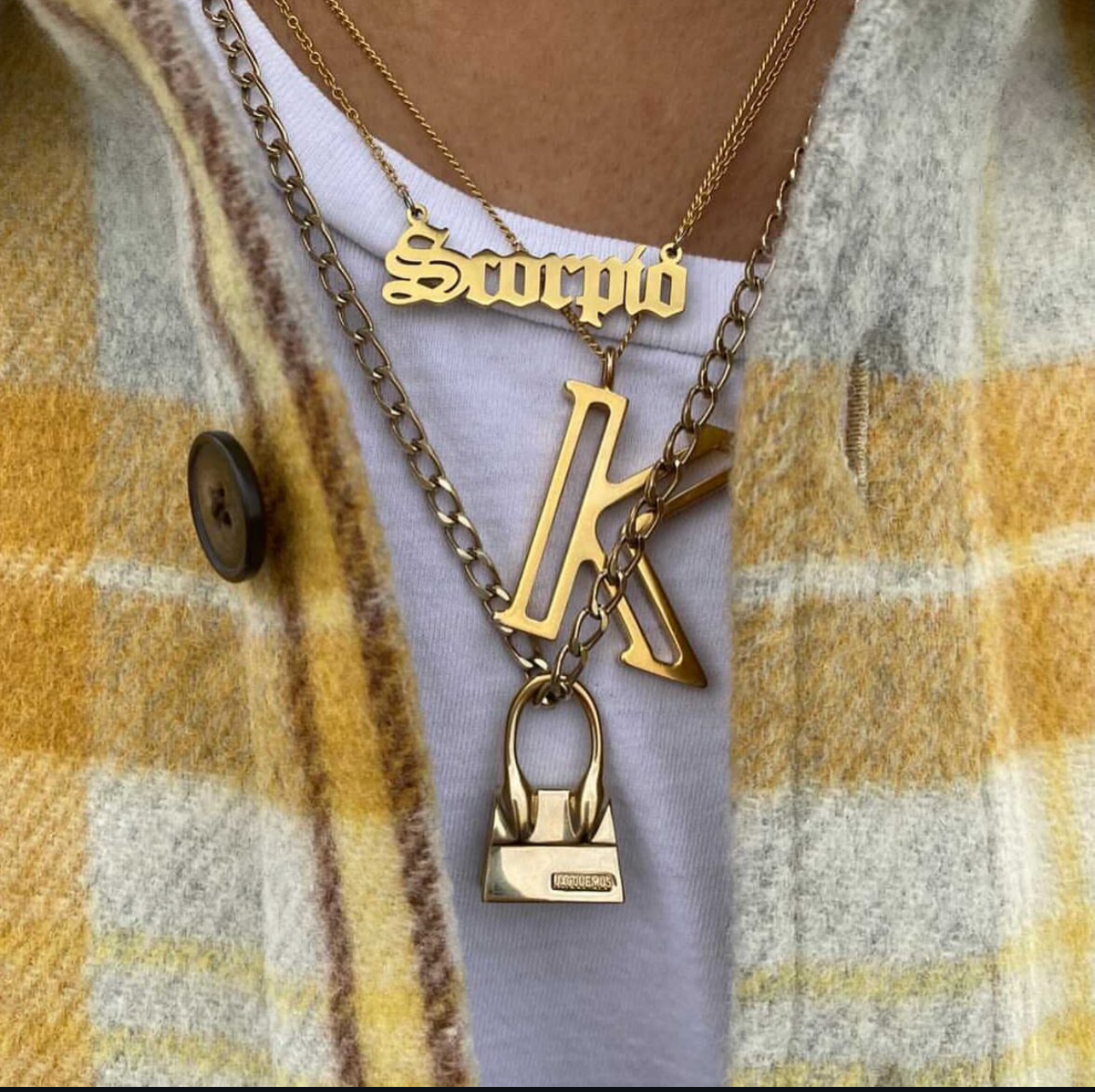 Zodiac 18K gold chain