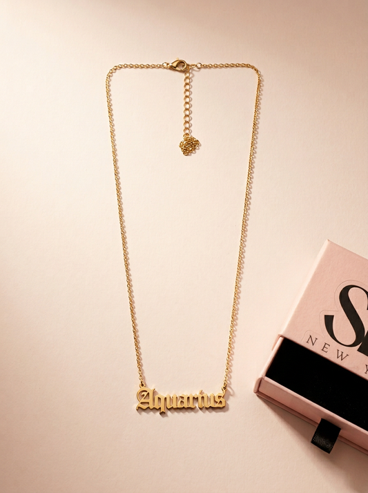 18K Gold-Plated Aquarius Chain