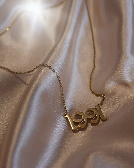 18K Birth Year Gold Chain