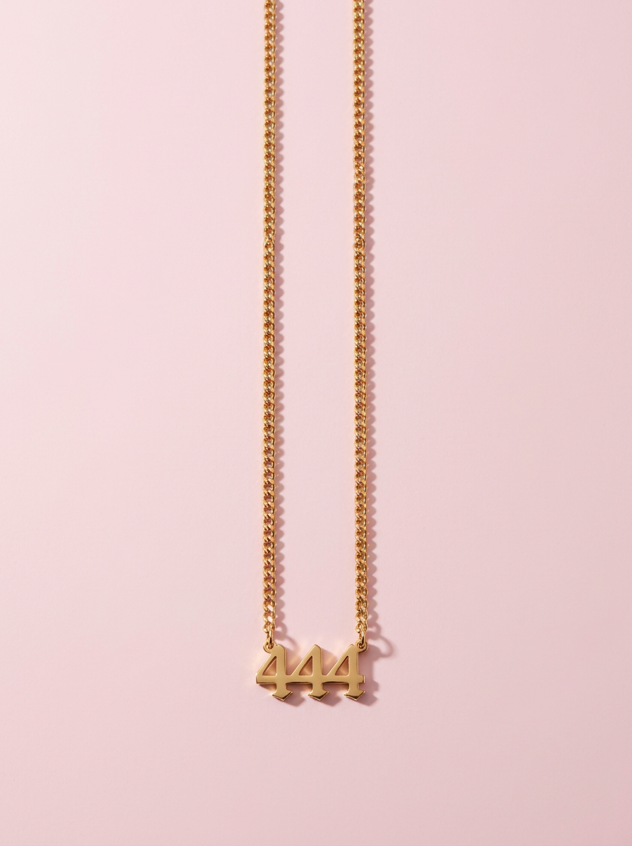 18K Gold-Plated Angel Number 444 Chain