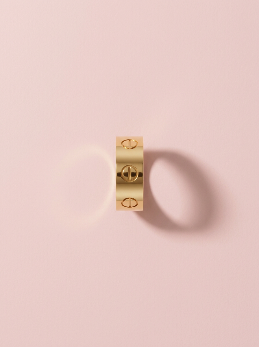 18K Gold Plated Large Love Ring Inspired
