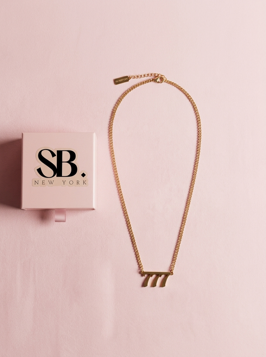 18K Gold-Plated Angel Number 777 Chain