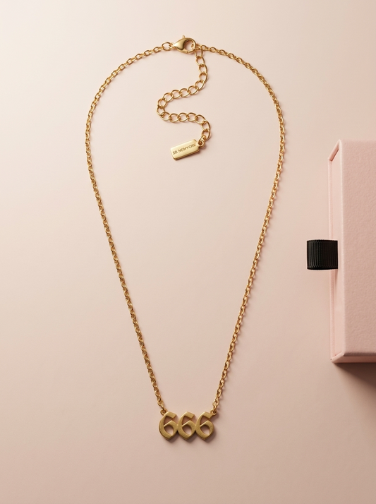 18K Gold-Plated Angel Number 666 Chain